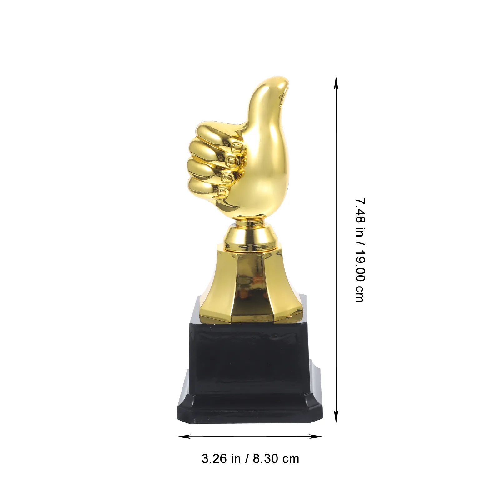 1Pcs Thumb Trophy Plastic Award Reward Prize Party Souvenir Mini Competition Home Desktop Decor