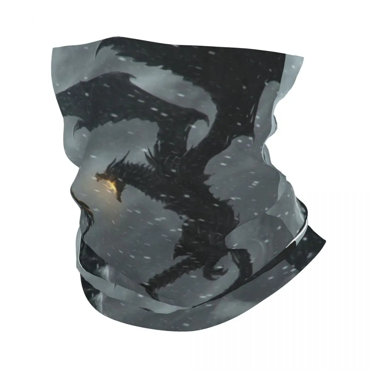 

Skyrims Dragon Born Vs Legendary Dragon Gaming Winter Headband Neck Warmer Ski Hunting Tube Scarf Gaming Face Bandana Gaiter