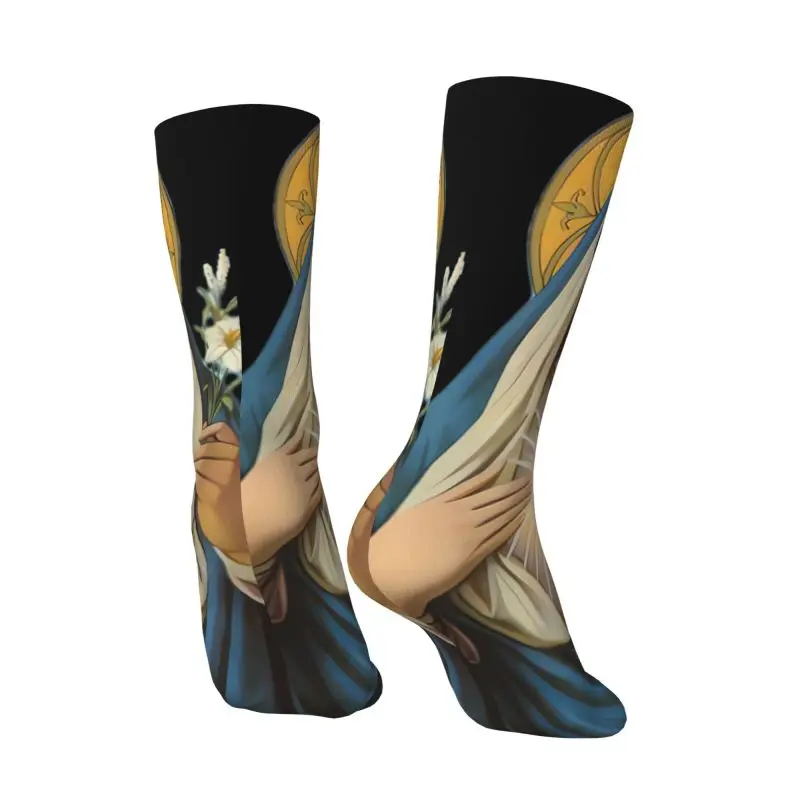 Cool Pedro Pascal Sacred Heart Socks Women Men Warm 3D Print Sports Football Socks