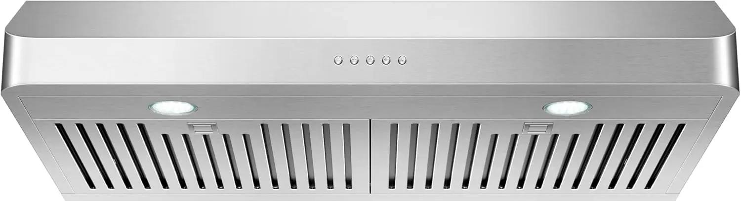 Under Cabinet Range Hood,Kitchen Vent Hood, Stainless Steel Kitchen Stove Vent Hood