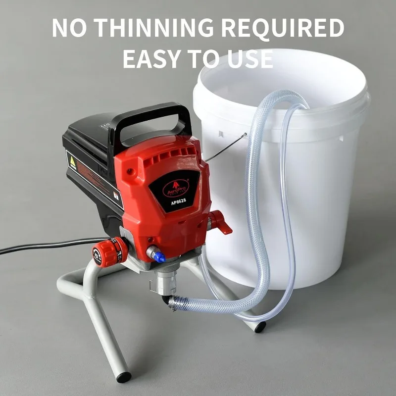 Tools Airless Paint Sprayer, 950W 0.52GPM 3300PSI High Efficiency Airless Sprayer with Tip Extension & Tip Sets, Indoor Paint image 5