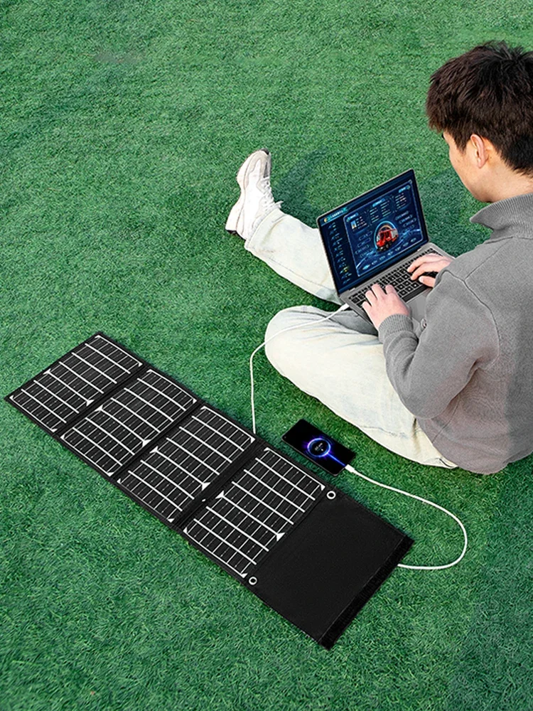 Outdoor Mobile Solar Charging Board Car Fast Charge Portable Folding