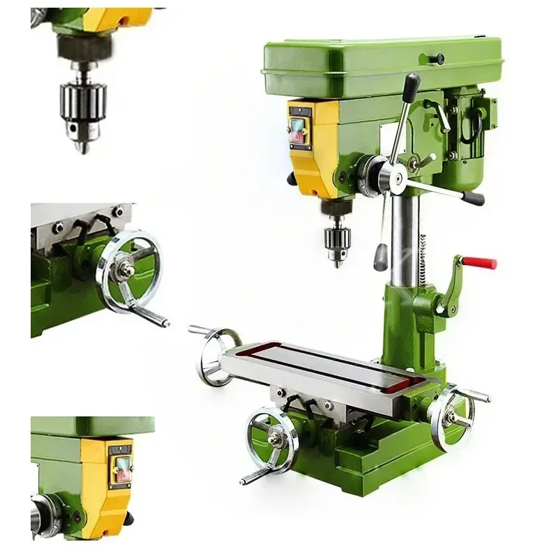 Small Metal Drilling And Milling Machine Woodworking DIY All Copper Wire Vertical Cutting Lathe Drilling And Milling Machine