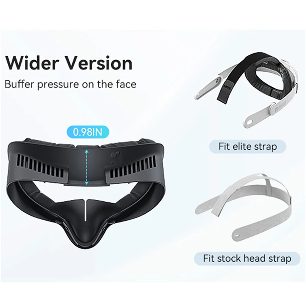Дышащая маска для лица 6 в 1, чехол для Meta Quest 3, интерфейс для лица, легкая герметичная сменная накладка, обновленные аксессуары VR