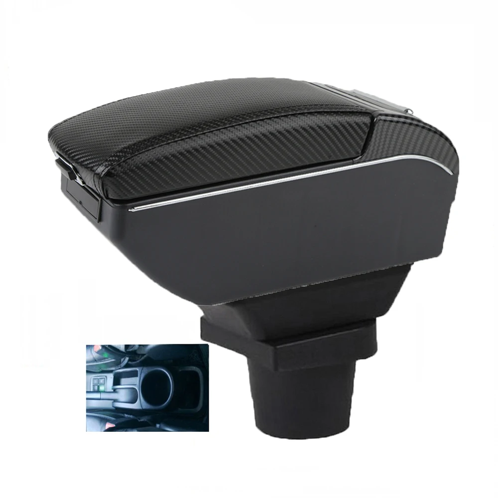 

For Prius C Armrest Box Toyota Prius C Aqua Car Armrest Auto Storage Box Arm Bracing heighten Interior Details Retrofit Part