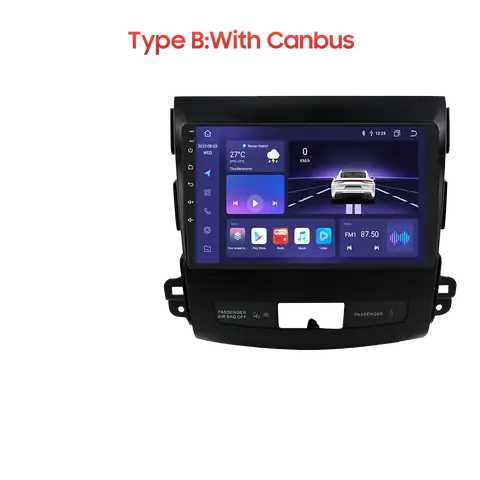 Snapdragon 6115 Carplay Android 14 Auto radio for Mitsubishi Outlander 2/Peugeot 4007/Citroen C-rosser Autoradio GPS 360 Camera