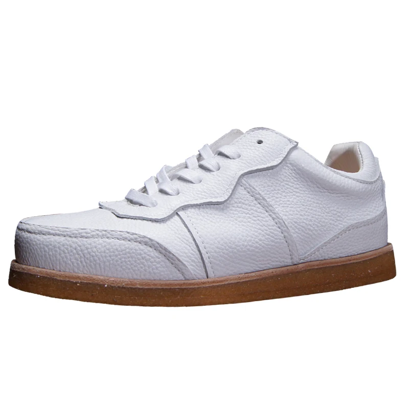 

Высококачественная спортивная обувь из натуральной кожи, мужские оксфорды, повседневные удобные уличные кроссовки из воловьей кожи, молодежные мужские туфли дерби на плоской подошве