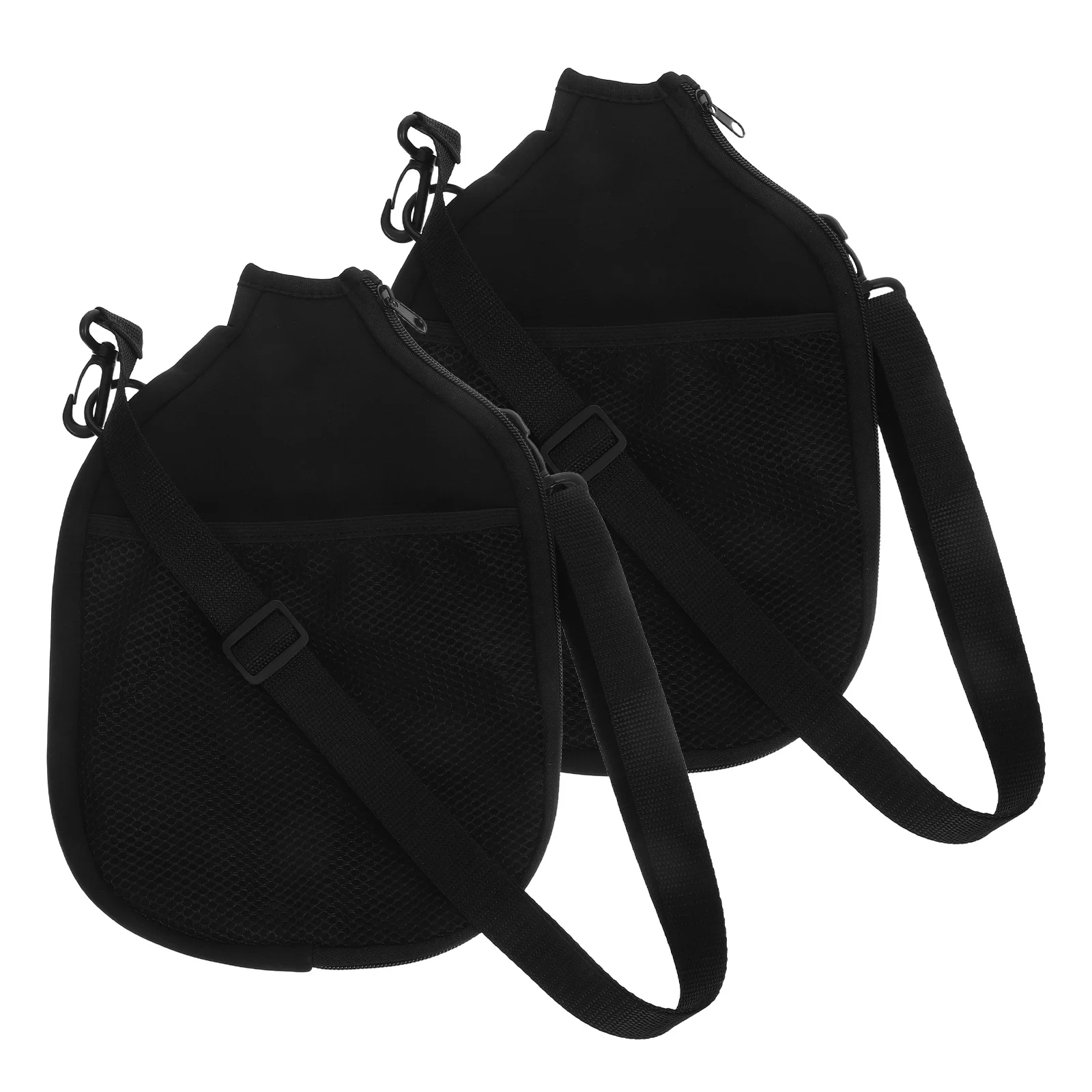 

2Pcs Paddle Cover Waterproof Neoprene Racket Case Mesh Storage Pocket Lightweight Protective Bag for Tennis Table Tennis