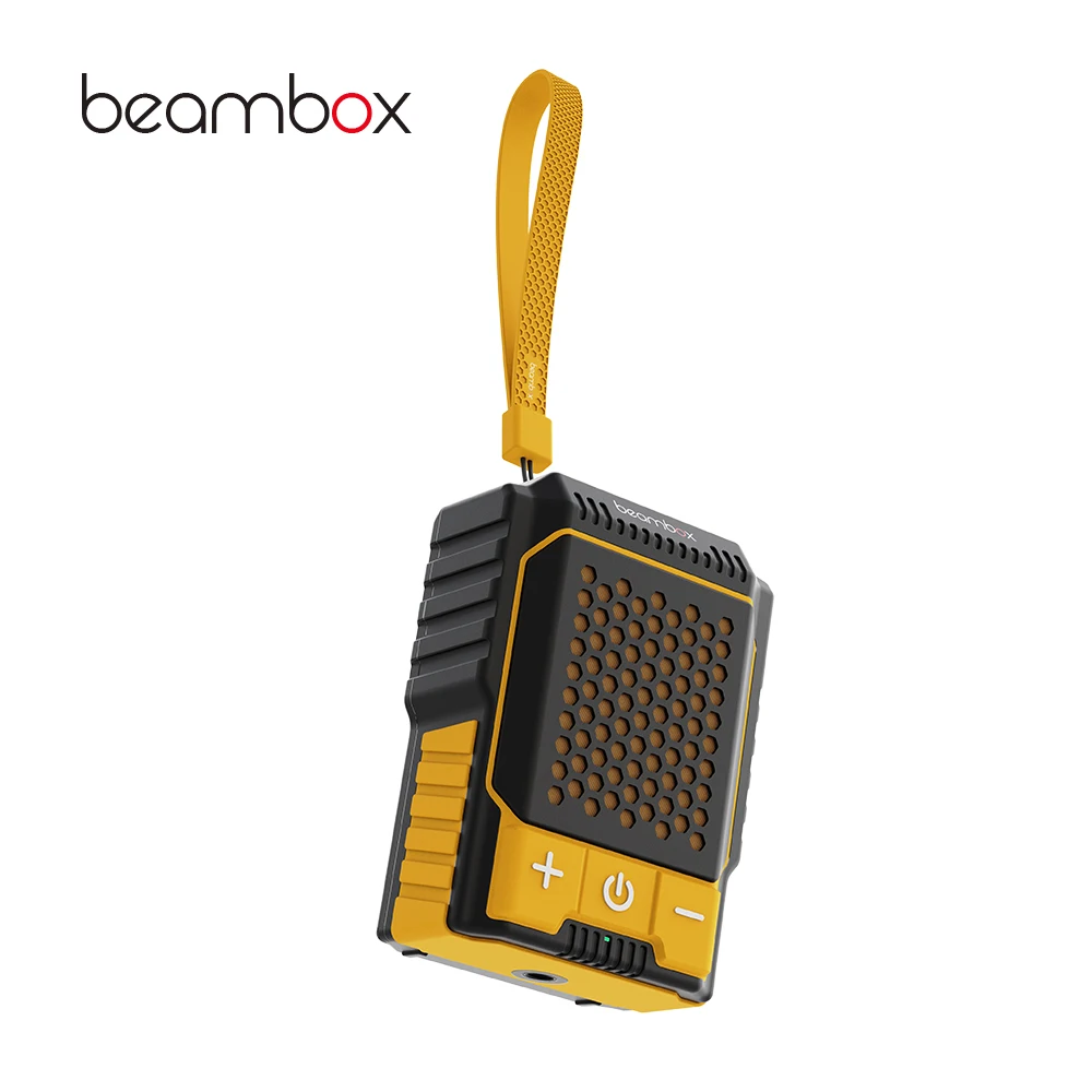 6W Mini Wearable Outdoor Speaker Heavy Bass Clip-On Woofer for Home Theatre Mobile Phone Audio Player Supports BT,TWS