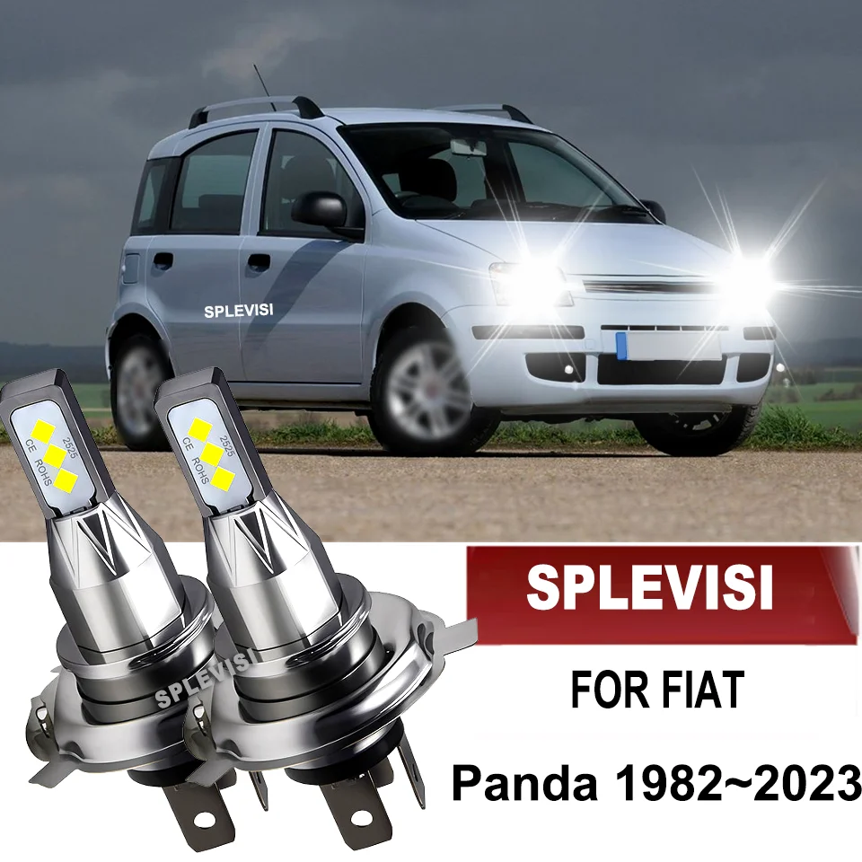 

2Pcs 9003/H4 Led Headlight Bulbs Dual Beam For Fiat Panda 1982~2023 1983 1984 1985 1986 1987 1988 1989 1990 1:1 size halogen