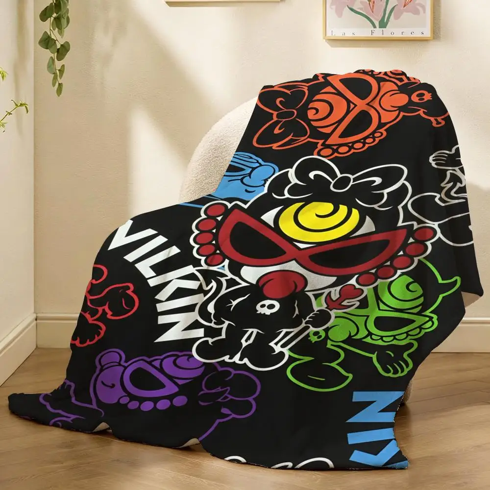 H-H-HystericS M-Mini Throw Soft Flannel Throw Blanket, Lightweight Breathable Summer Nap Blanket For Sofa Home Travel Cozy Decor