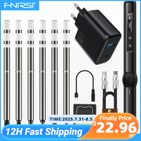 FNIRSI HS-01 Adjustable Temperature Soldering Iron DC 24V 80-420℃ Welding Solder Rework Station PD 65W Portable Repair Tool