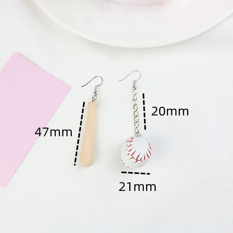 Yungqi Cartoon Baseball Tennis Keychain For School Bag Car Key Pendant Couple New Gift Keyrings Fashion Women Girl Jewelry