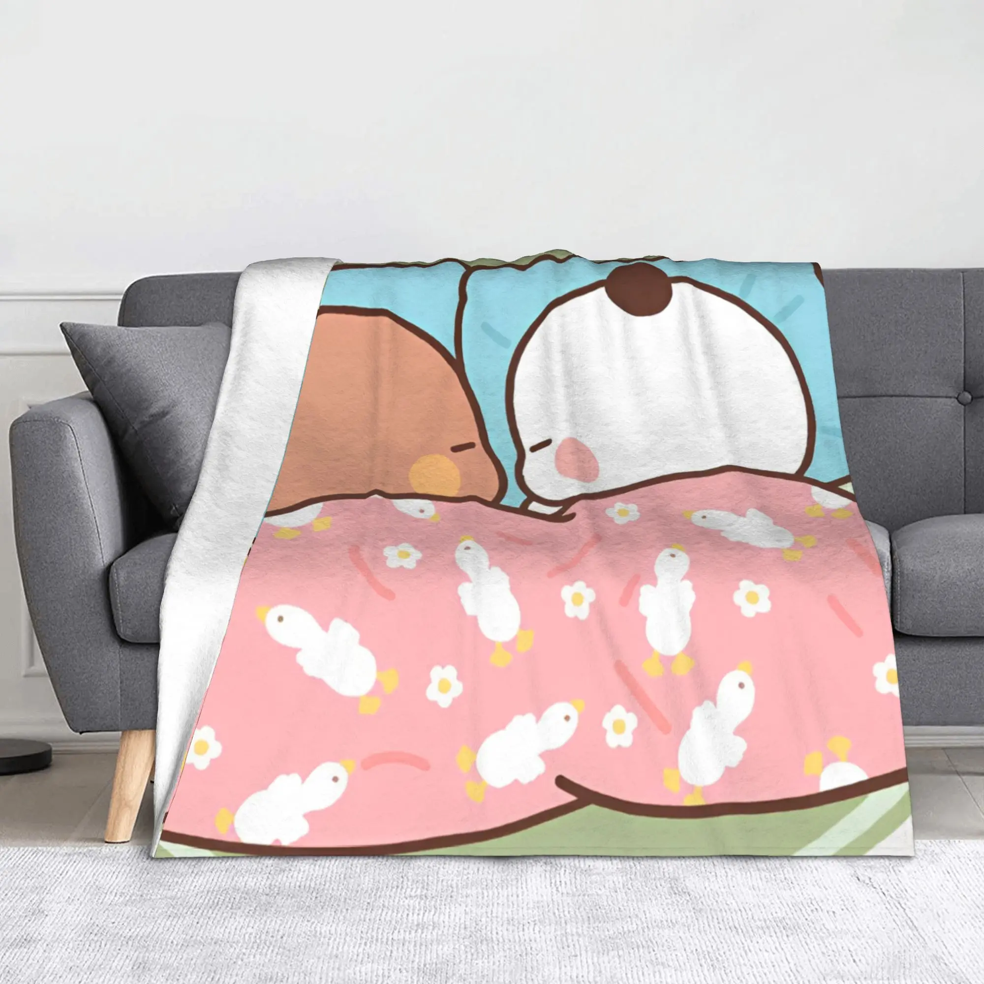 Bubu Dudu Sleep   Blankets  Flannel Throw Blanket Home Couch Decoration Ultra-Soft Warm Bedspreads