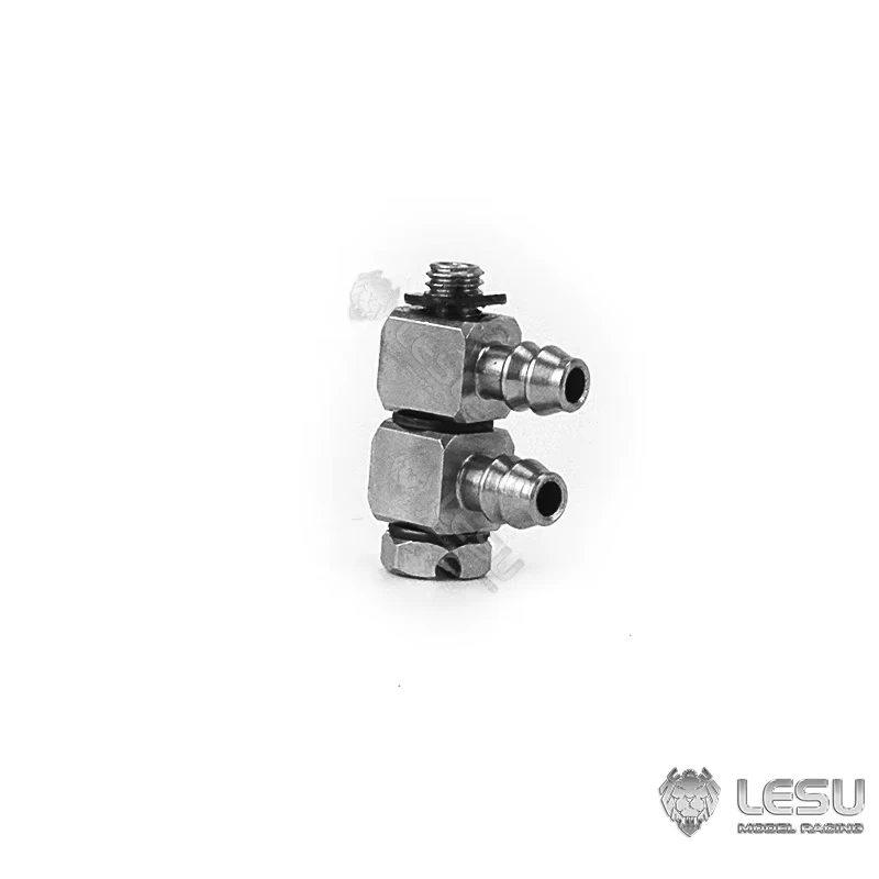 Stainless Steel Precision M3 Thread Bent Hydraulic Nozzle for RC Hydraulic Model Modification, Nylon Tubing Connector Fitting