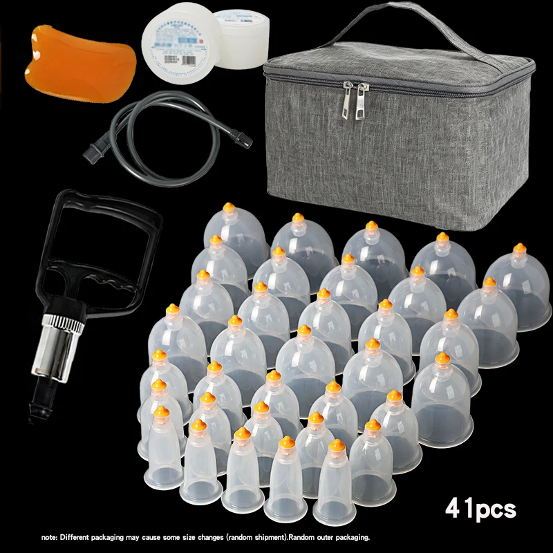 41‑Piece Vacuum Cupping Set Gift Box, Traditional Dampness Removal