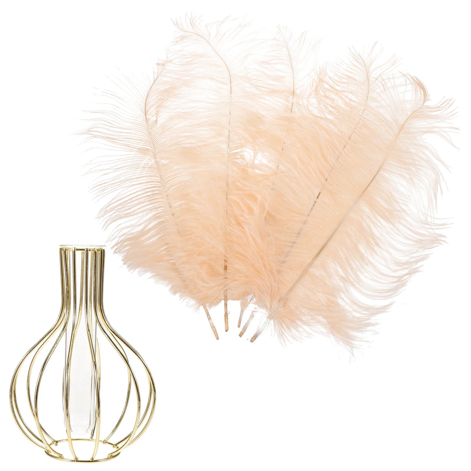 

1 set 1 Set Diy Ostrich Plumes Natural Decor For Wedding Centerpieces Home Decoration Table Adornment Craft Making Party