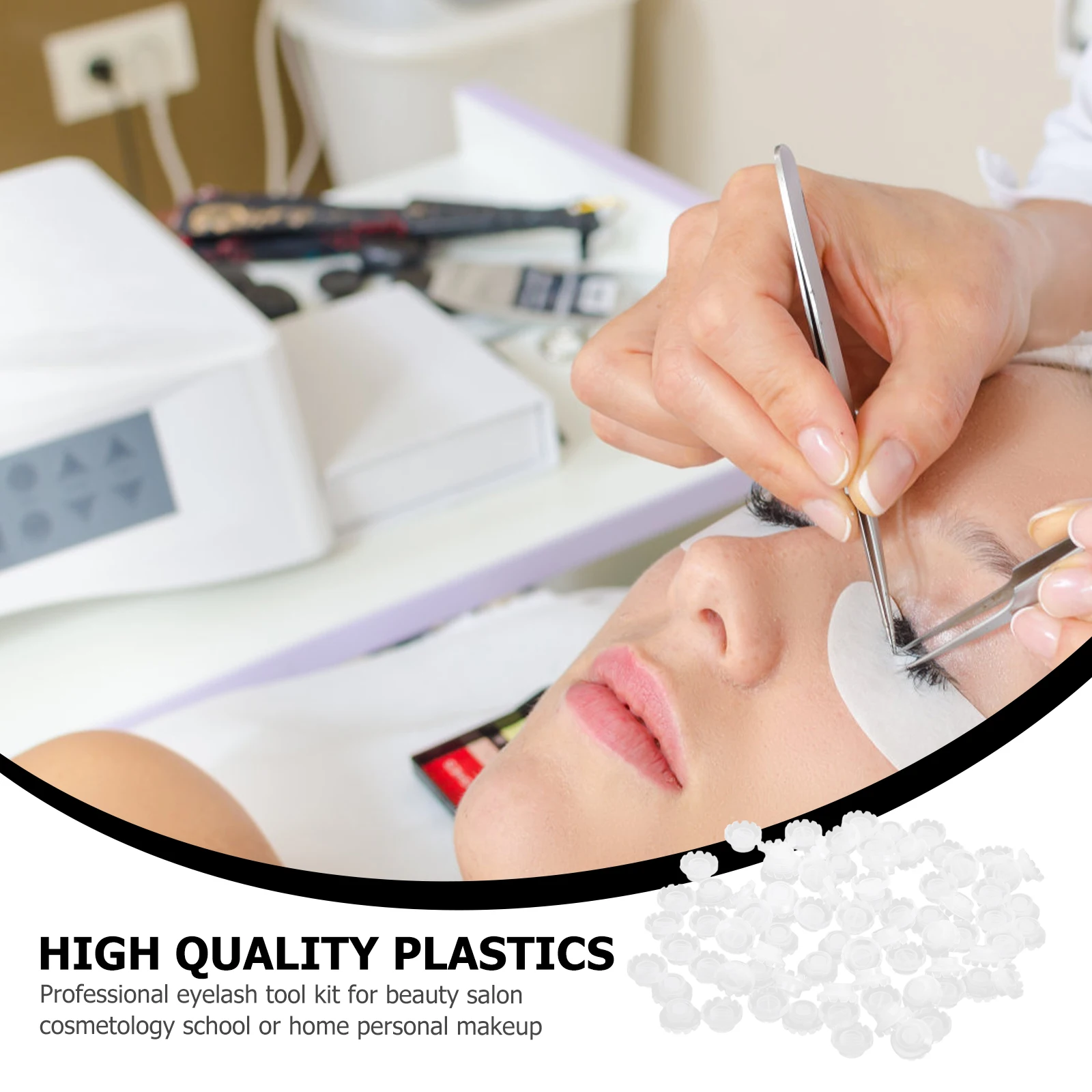 200 قطعة رمش الغراء تنظيم الكؤوس لاش صينية المهنية تطعيم لوازم مجموعة رمش تمديد أصحاب لاش حامل #2