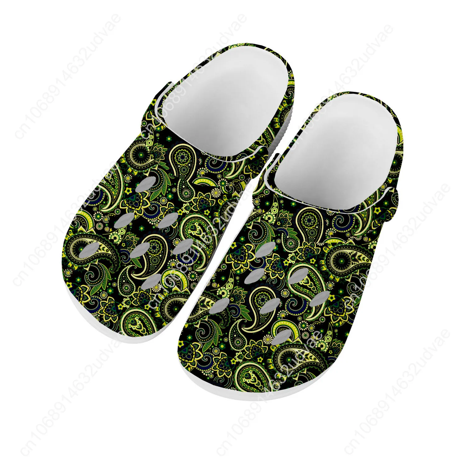 

Paisley Print Sandals Men Women Teenager Fashion Water Shoes High Quality Garden Breathable Comfort Beach Clog Custom Slippers
