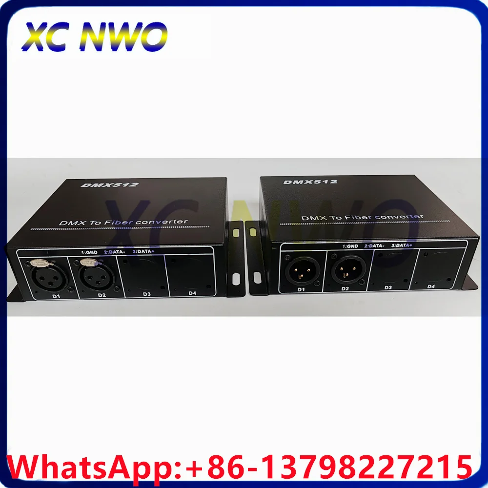 2Ch DMX512 Signal Dance Table Lighting Control Protocol Optical Transceiver with 1X9 Fiber SM SX FC 20KM Connector