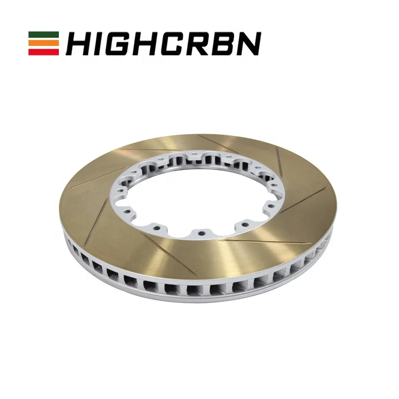 HIGHCRBN 345*24mm 2-piece Brake Disc Fixing Rear Drum Brake Disc for BMW 4 Coupe F32 F82 OE#34206797605