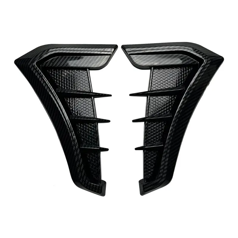 

AEF2-1 Pair Car Carbon Fiber Decorative Car Sticker Decoration For Modifying The Sides Of Air Outlet Fenders