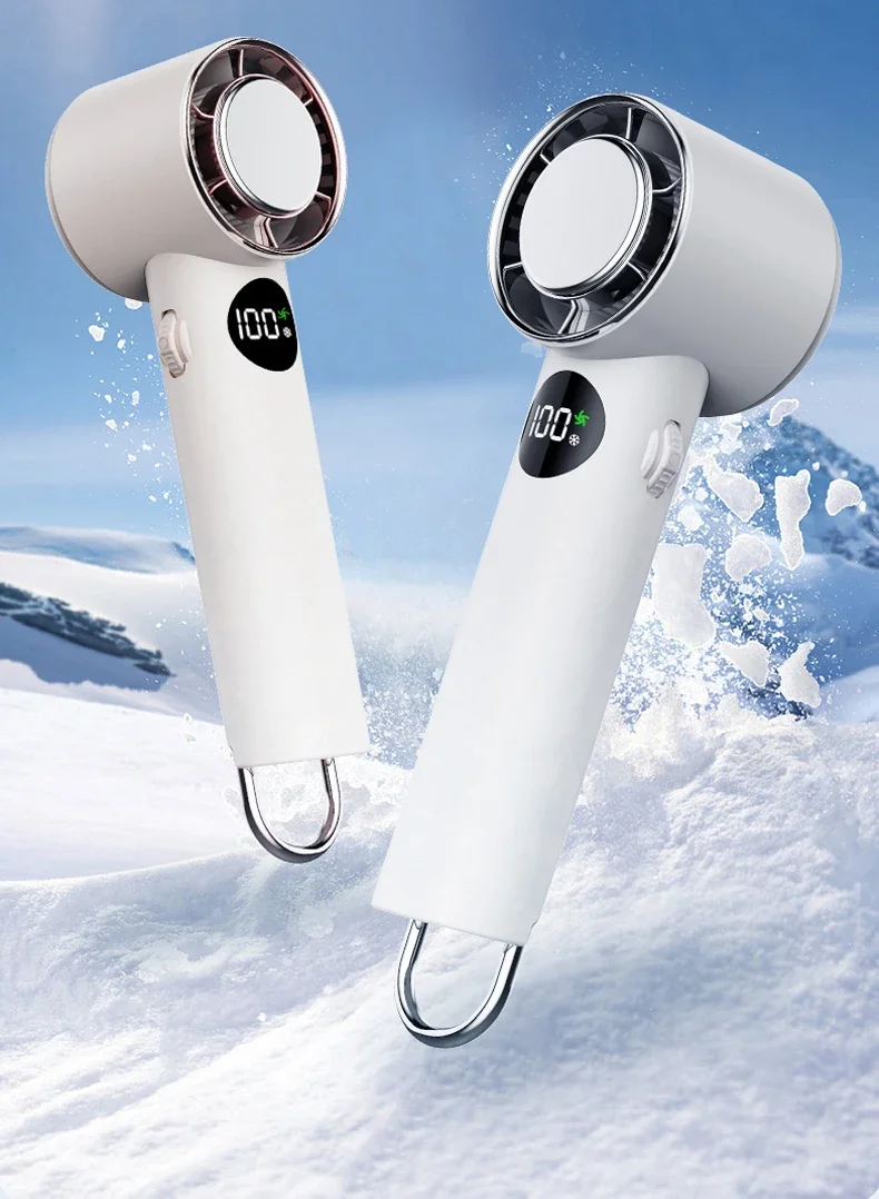 Handheld small fan refrigeration, small air conditioner, strong wind power, portable portable small mini USB bladeless turbine