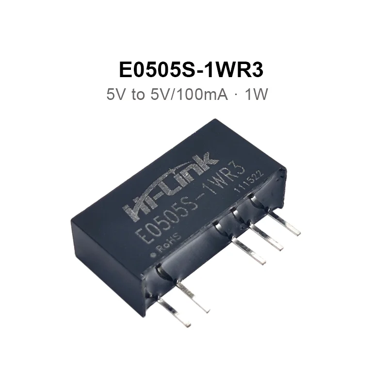 하이링크 듀얼 출력 DC A2412S-1WR3, 전력 컨버터 모듈, 21.6 ~ 26.4V, 1W, 12V, 5 개/로트