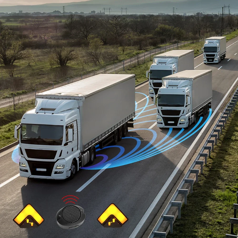Blind spot monitor truck radar detector Lane Change Decision Aid System for vehicle