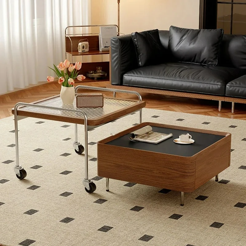 

Customizable Retro Coffee Table Luxury Modern Aesthetic European Side Table Living Room
