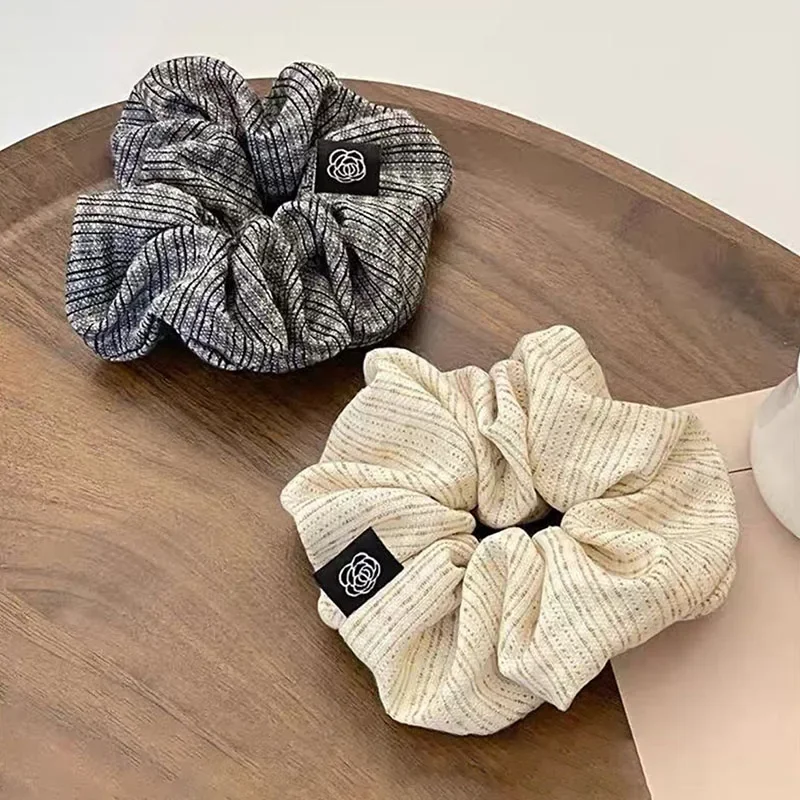 Neue Herbst Elegante Plaid Haar Ring für Frauen Pferdeschwanz Pompom Haar Krawatten Elastische Haarband Seile Mädchen Zubehör Kopfbedeckungen