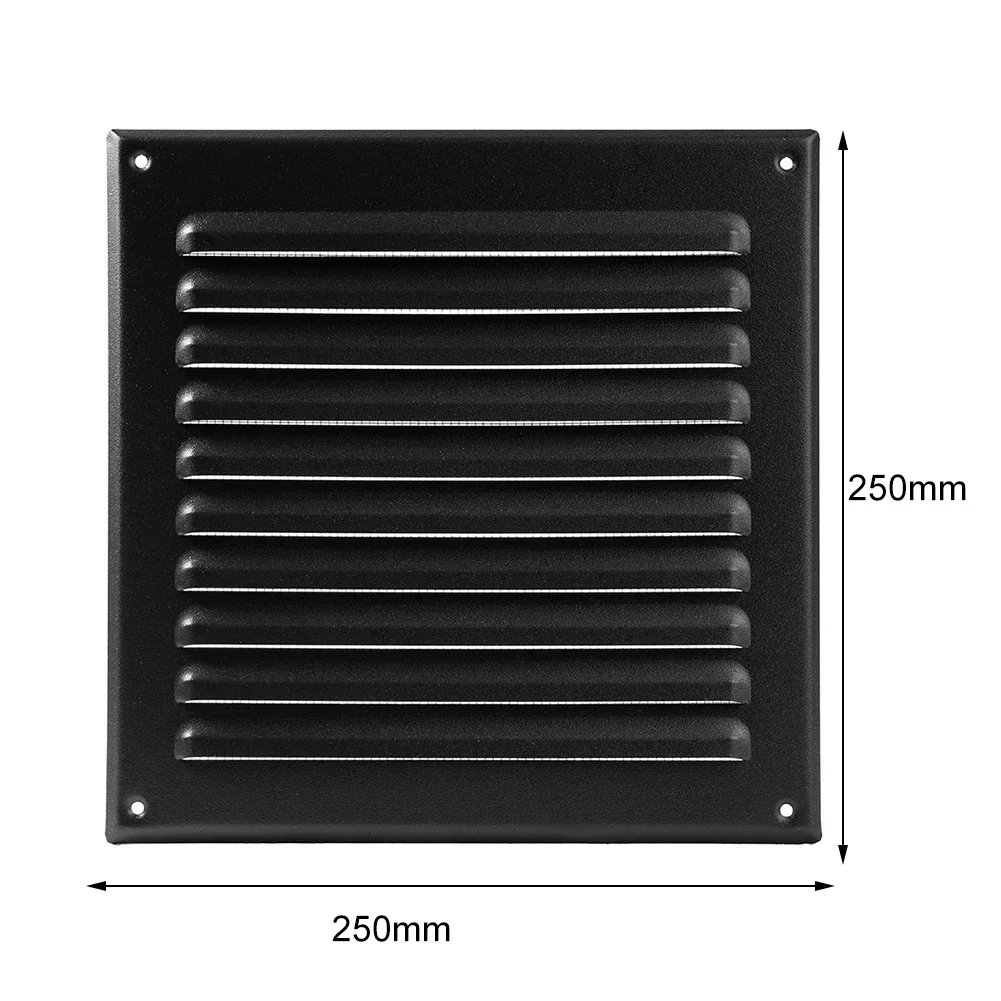 Louver Air Vent Grille Ventilation Cover Aluminum Wall Grilles Duct Heating Cooling & Vents Plate Insect Screen Cov