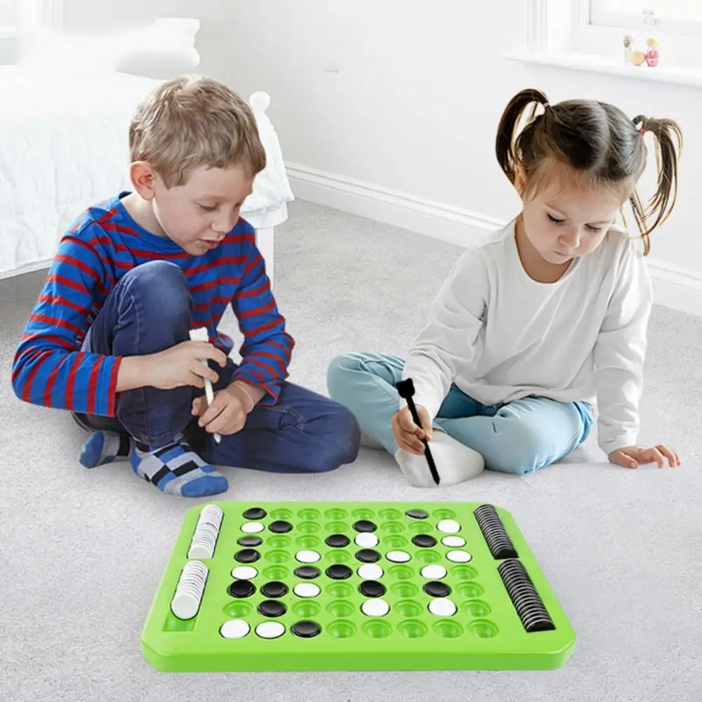 

Tabletop Game Flip Black White Chess Board Touch Flip Parent-Child Interactive Overturn Chess Portable Funny