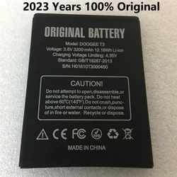 Doogee T3 Battery Large Capacity 3200mAh 100% Original New Replacement accessory accumulators For Doogee T3 Cell Phone