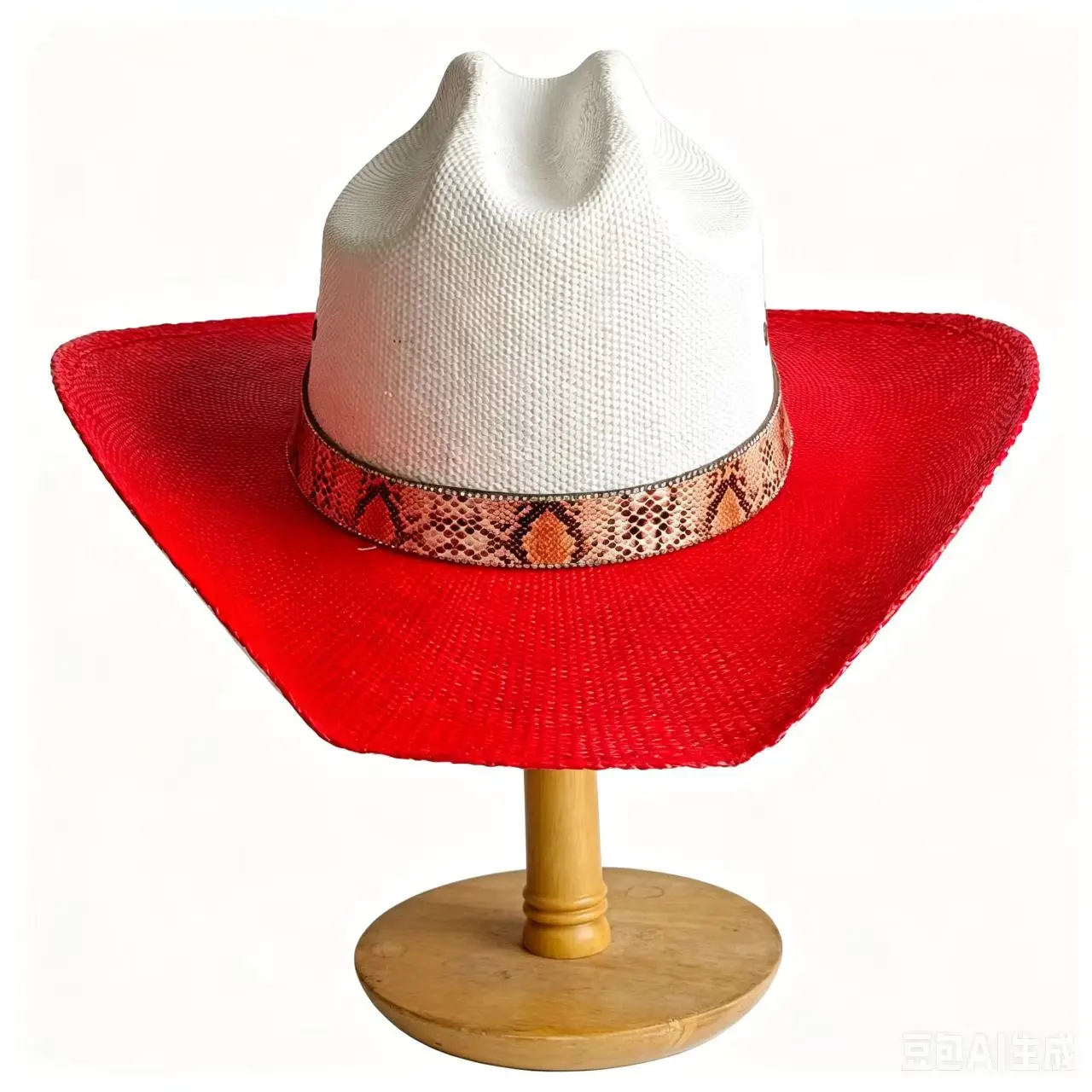 Chapéu de palha de cowboy vermelho rígido masculino feminino aba larga pasto chapéu de palha cowboy sólido ao ar livre verão chapéu de sol chapéu de jazz chapéu de cowboy
