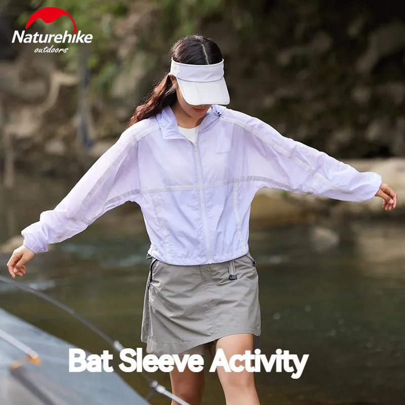 Imagem -03 - Naturehike-jaqueta de Proteção Solar Feminina Roupa Esportiva de Nylon Impermeável Caminhada ao ar Livre Secagem Rápida Protetor Solar de Verão 130g