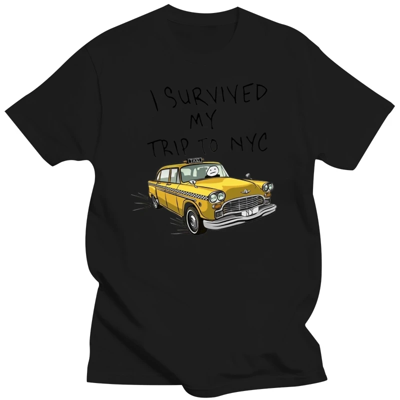 Tom Holland Same Style Tees I Survived My Trip To NYC Print Tops Casual 100%Cotton Streetwear Men Women Unisex Fashion T Shirt