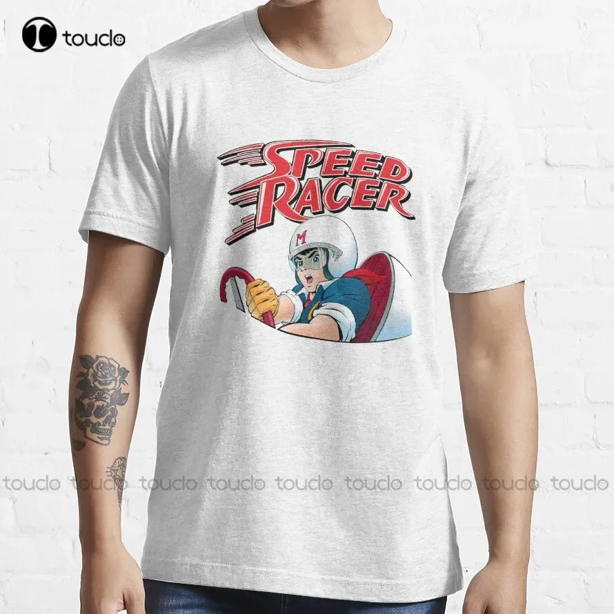 Speed Racer Trending T-Shirt Big And Tall Shirts For Men High Quality Cute Elegant Lovely Kawaii Cartoon Sweet Cotton Tee Shirts