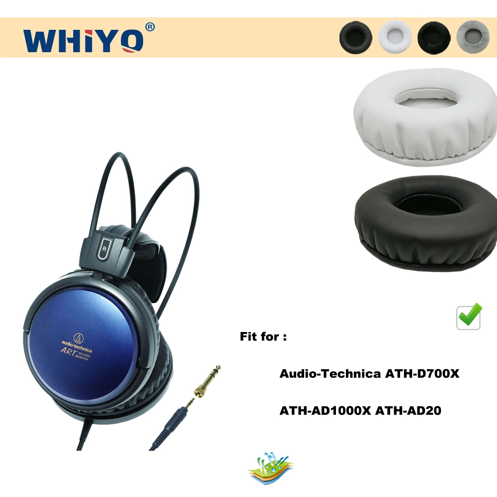 

Whiyo New Upgrade Replacement Ear Pads for Audio-Technica ATH-D700X ATH-AD1000X ATH-AD20 Headset Parts Leather Cushion Velvet