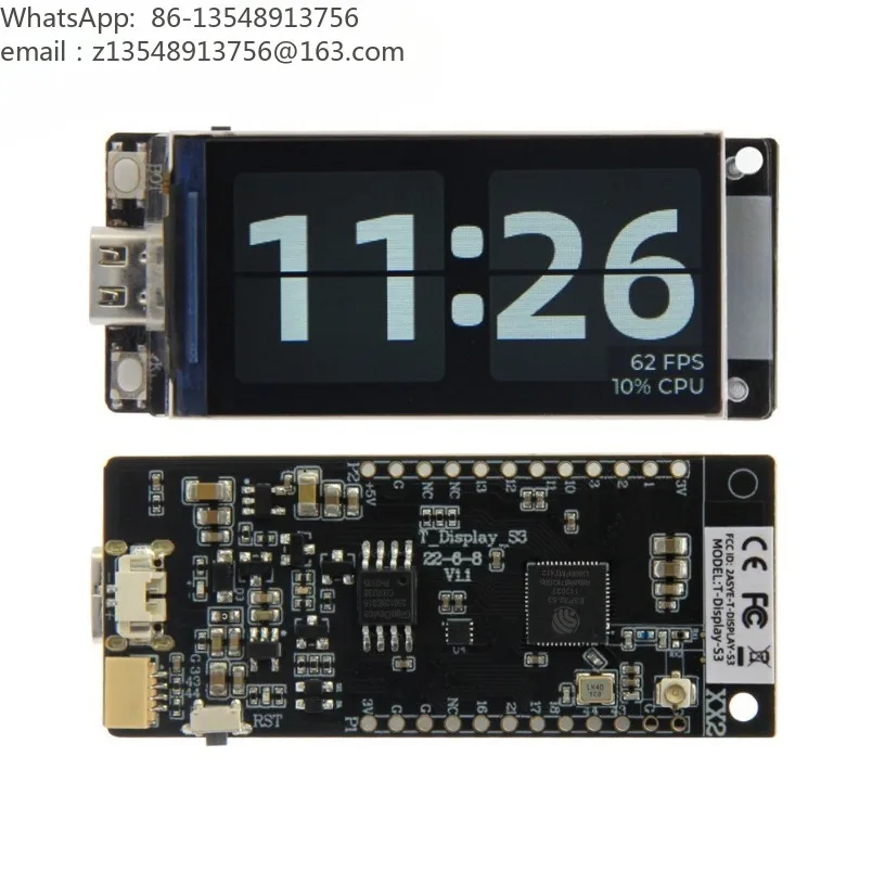 T‑Display‑S3 ESP32‑S3 Development Board 1.9 Inch LCD Display WiFi Bluetooth 5.0 IoT Module