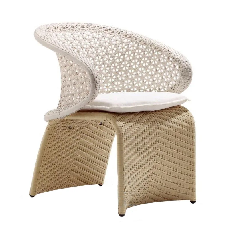Outdoor tables and chairs simple imitation rattan garden courtyard balcony hotel engineering sofa rattan furniture rattan kit