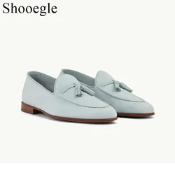 Men Dress Shoes Slip On Leather Party Shoes High Quality Fashion Tassel Business Dress Shoes