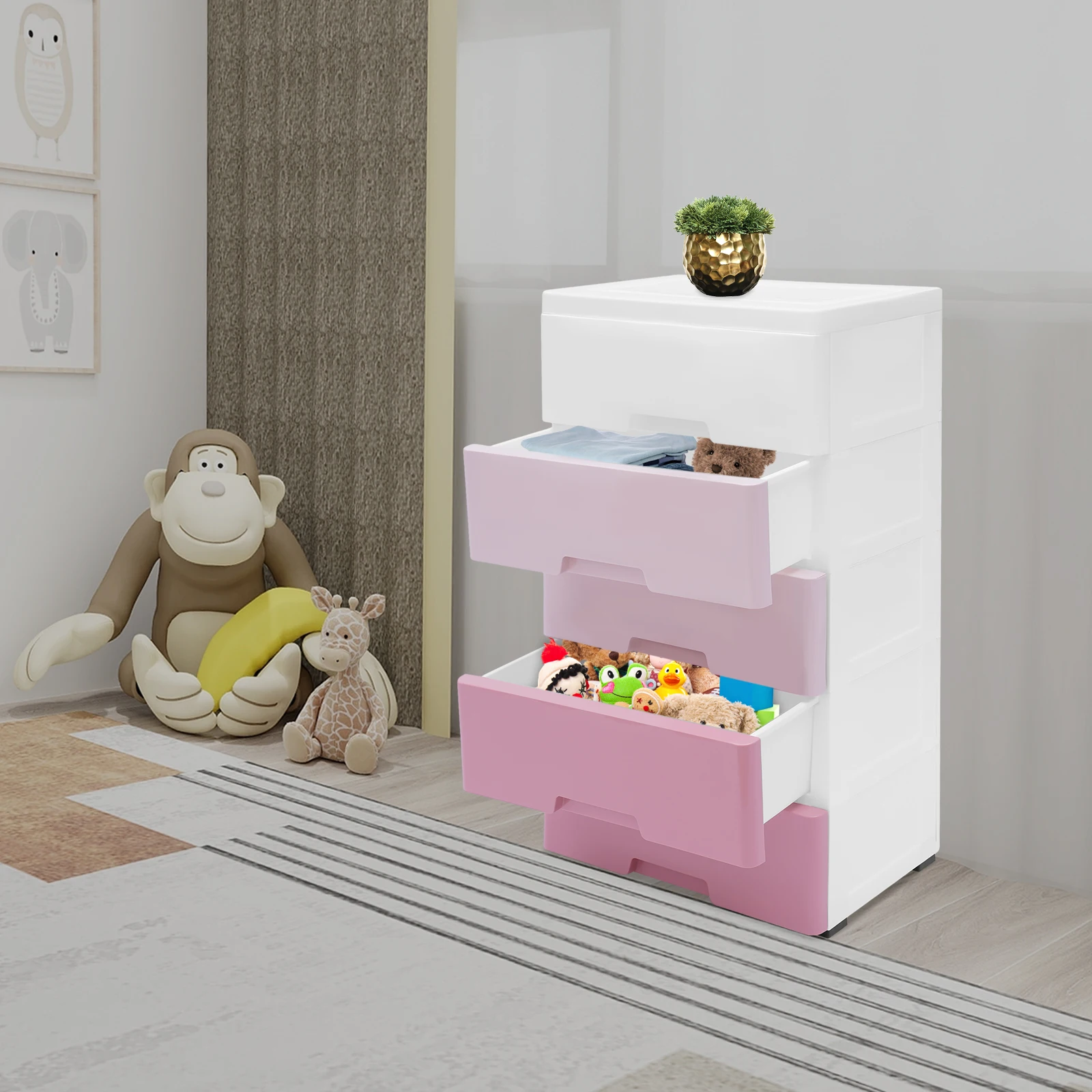 

Шкаф, 5-слойные ящики для хранения, шкаф для хранения одежды для спальни, набор для хранения игрушек