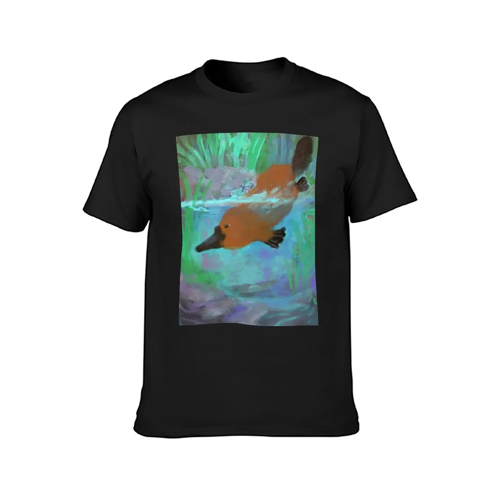 platypus! T-Shirt hippie clothes sweat plus sizes mens vintage t shirts