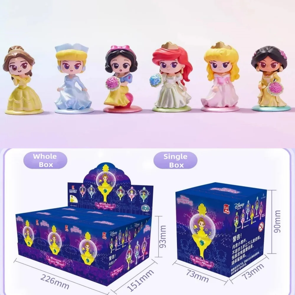 Disney Princess Fairy Magic Stick Series Blind Box Genuine Mystery Box Lucky Box Kopciuszek Księżniczka Figurki Dziewczynka Prezenty Urodzinowe