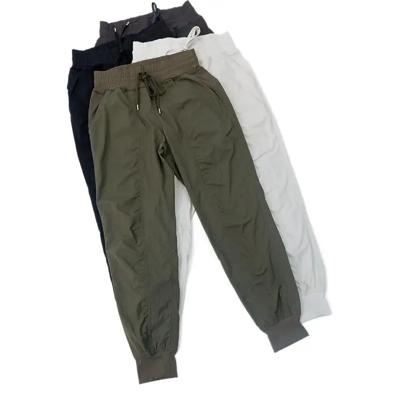 

Women Sports Pleated Lightweight Breathable Slim Fit Running Joggers Drawstring Comfortable Quick Dry Mid Rise Cargo Pants