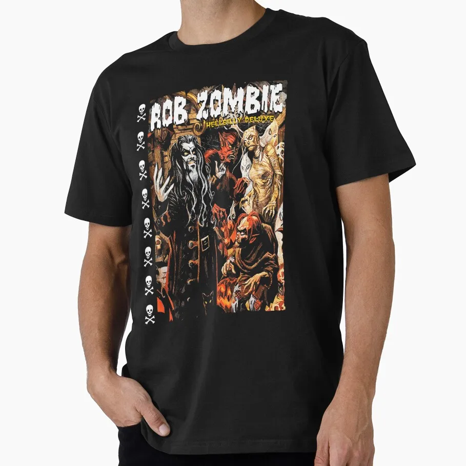 

Horror Music Vintage Retro Rob zombie 1216 Captain Spaulding House of 1000 corpses Gift t shirt for man All size Tops S-6XL