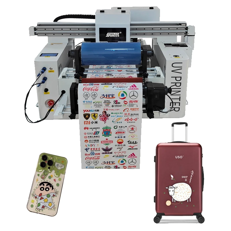 Combining A3 UV DTF Printing machine 6090 UV Printer 2 in 1 Laminating Labels Directly