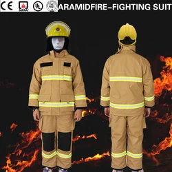 Traje antincendios EN469 impermeable térmico con tiras reflectantes