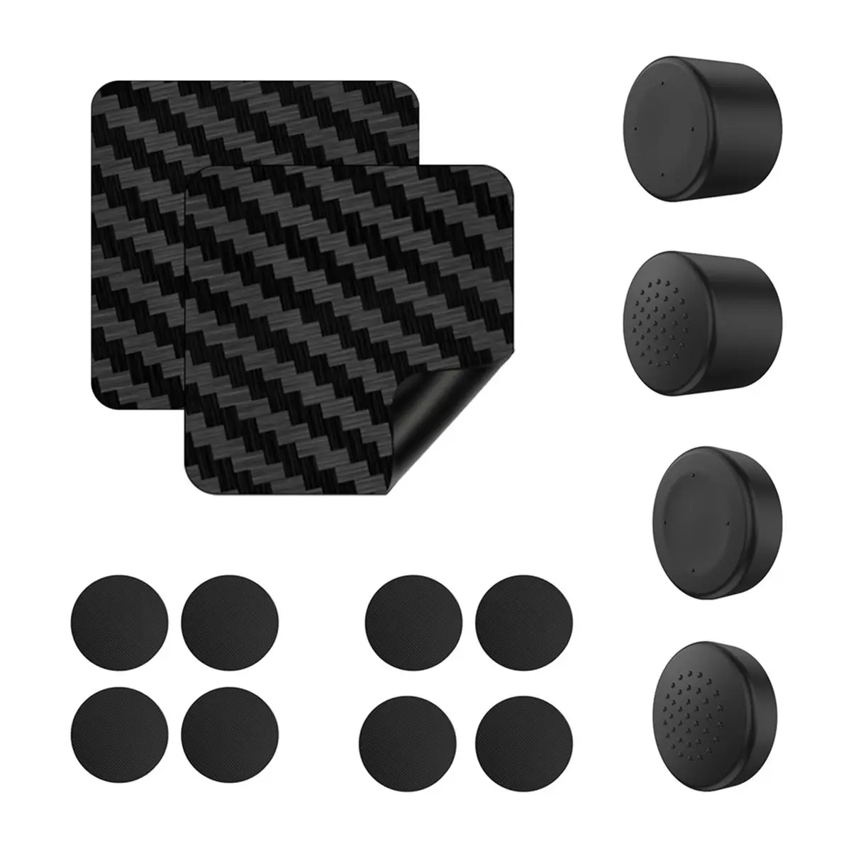 DT89 NEW For Touchpad StickersWear Controller Button Thumbstick Caps + Touchpad +Back Button Silicone Covers